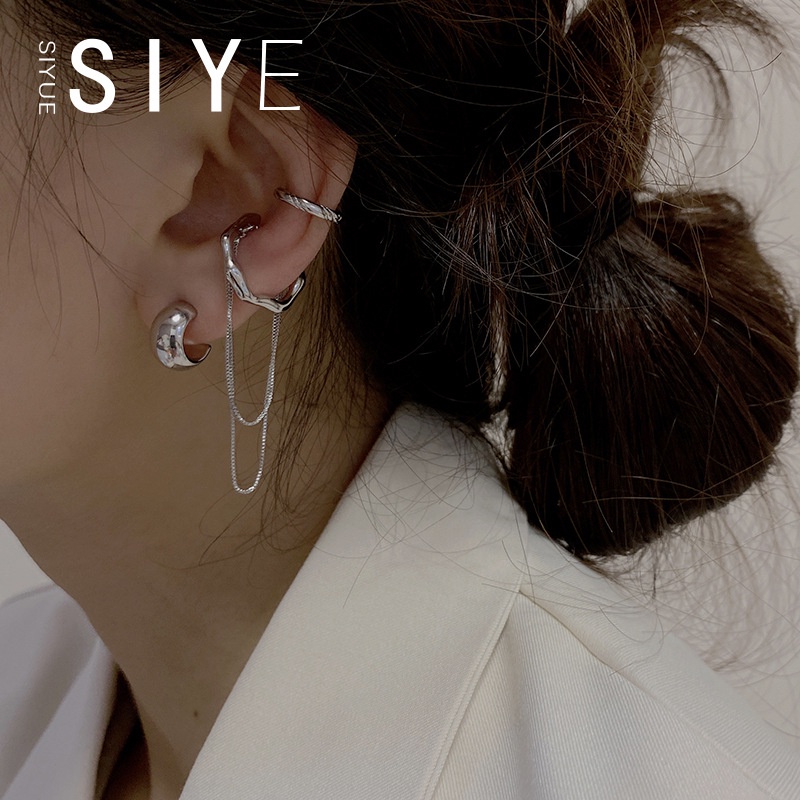 Khuyên kẹp vành tai cao cấp không cần xỏ lỗ thời trang mùa hè cho nữ