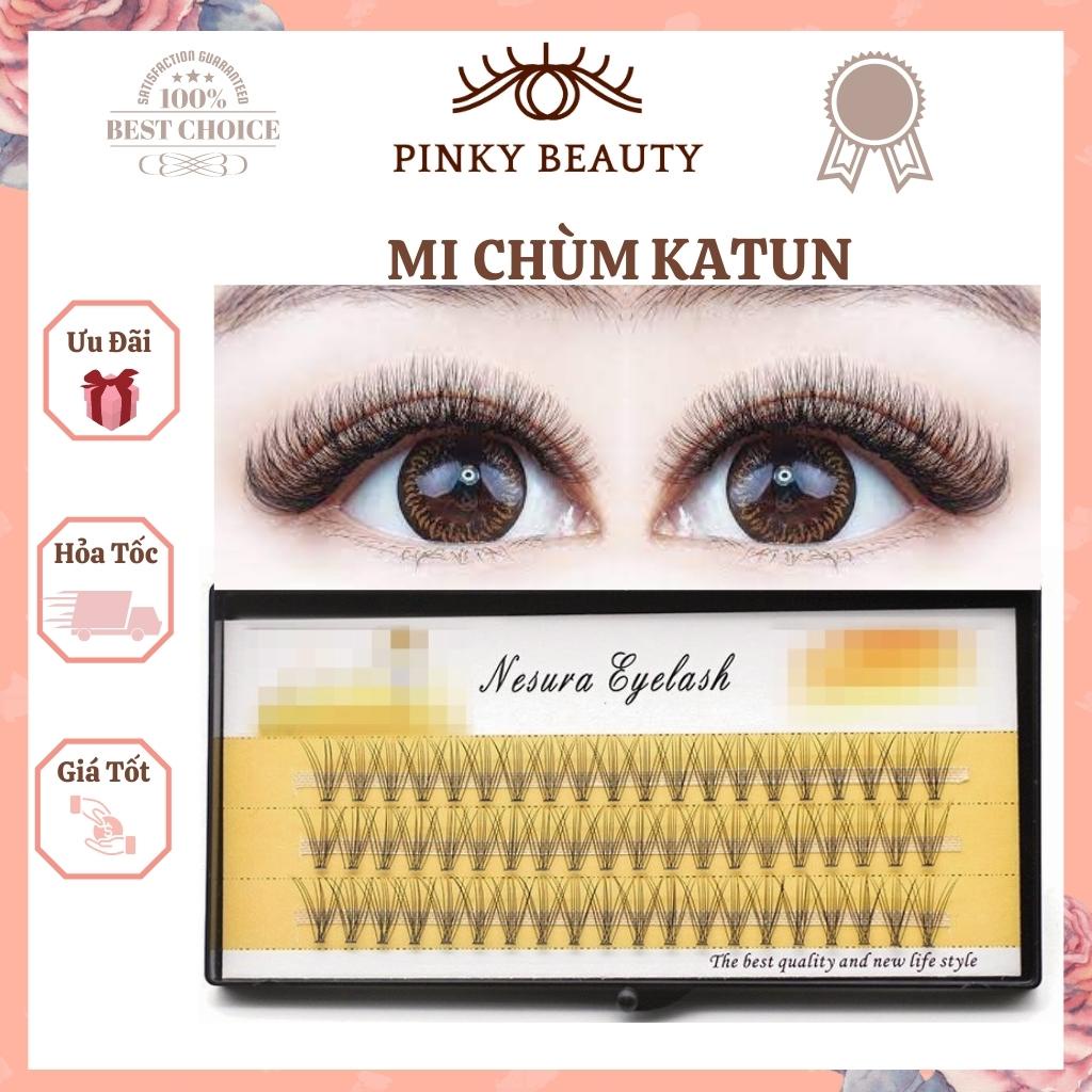 Lông Mi Giả Chùm Katun Tự Nối Pinky Beauty Phong Cách Hàn Quốc Thời Trang Cá Tính Độ Dài 8-14mm