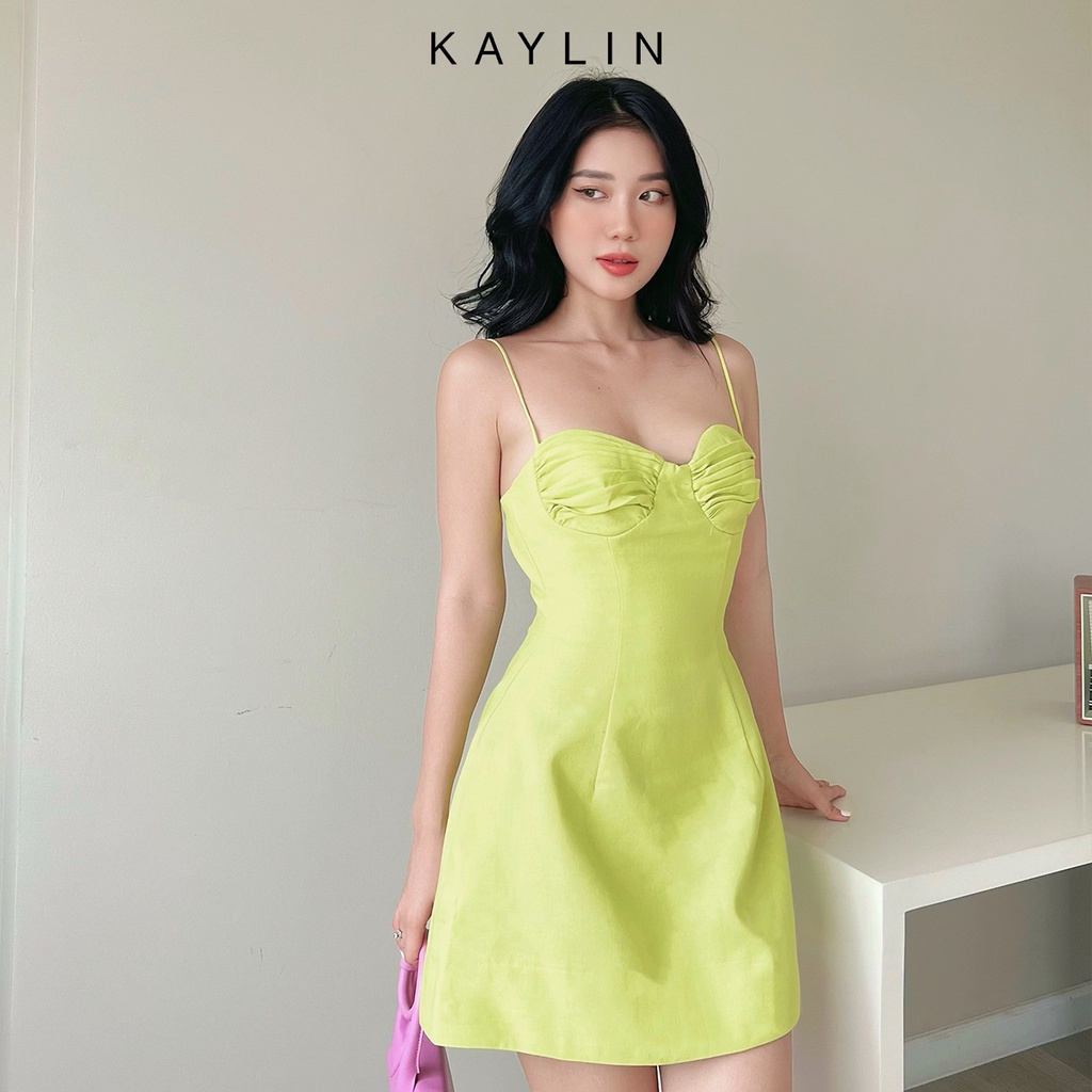 Đầm 2 dây nhún ngực N1740 - KAYLIN