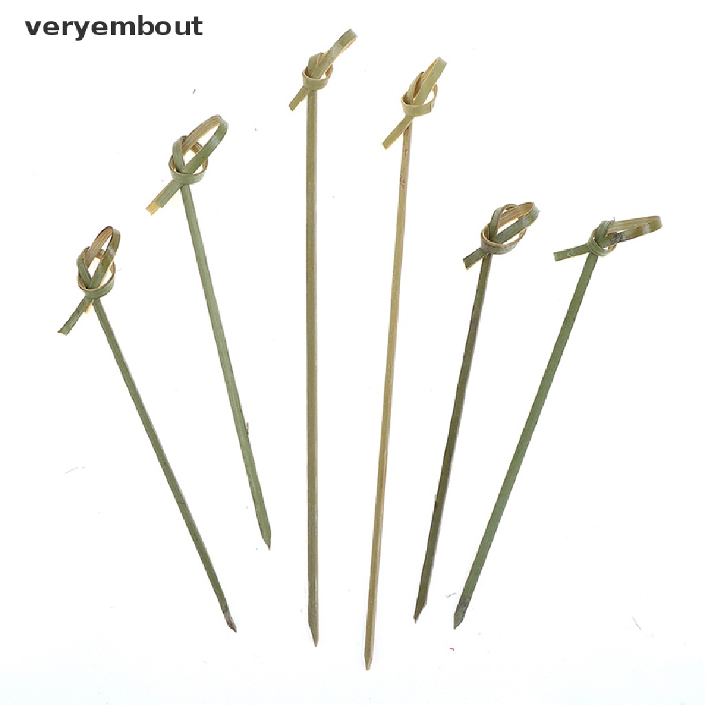 Bộ 100 xiên tre ăn trái cây / cocktail trang trí tiệc chất lượng