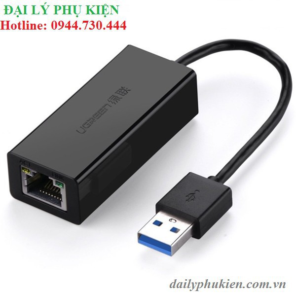 Cáp chuyển USB 3.0 sang Lan UGREEN 20256 Hàng chính hãng