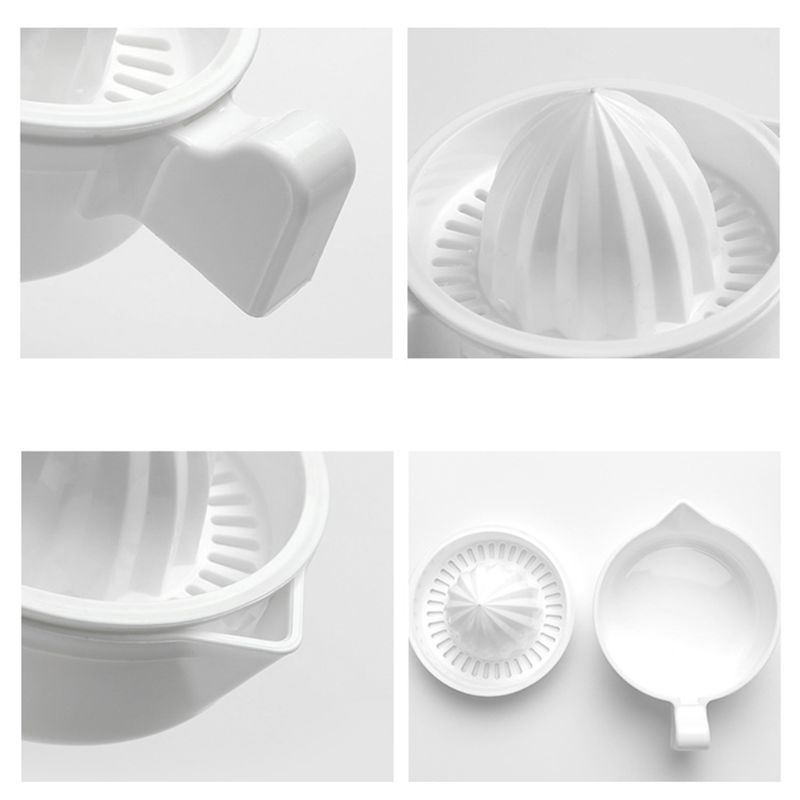 Khay vắt nước ép cam hai lớp mini bằng nhựa kèm quai cầm