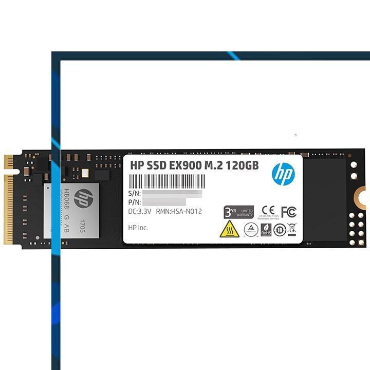 Ổ cứng SSD M.2 2280 PCIe NVMe HP EX900 120GB-bảo hành 3 năm SD28