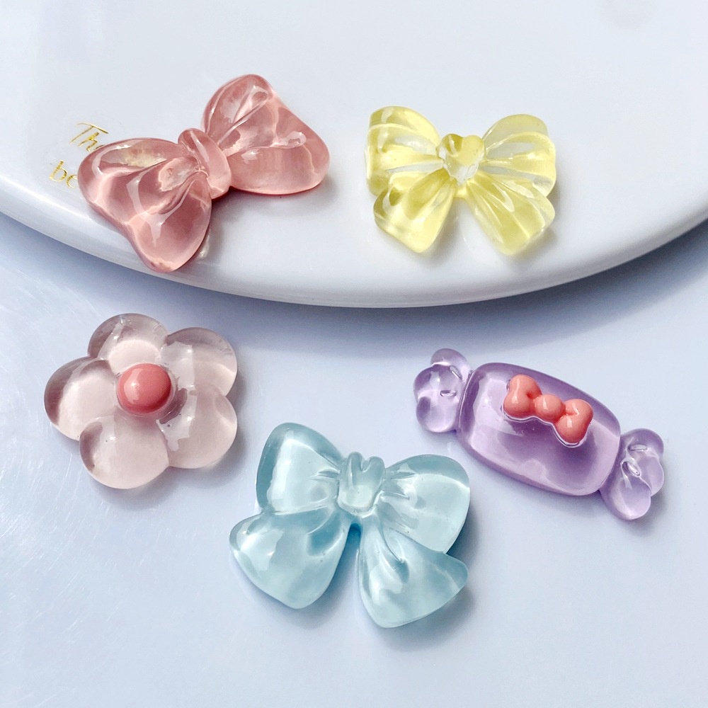 Set 10 Dây Cột Tóc Đính Đá Pha Lê Xinh Xắn Cho Nữ