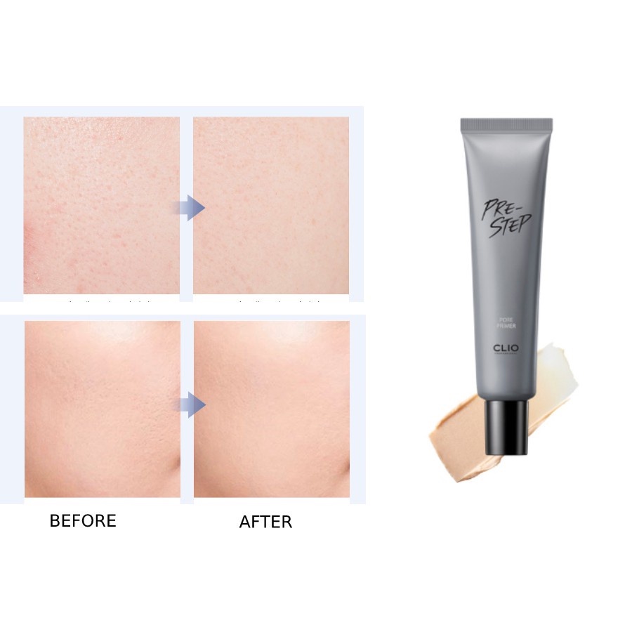 Kem lót trang điểm kiềm dầu Clio Pre-Step Peach Pore Primer 30ml