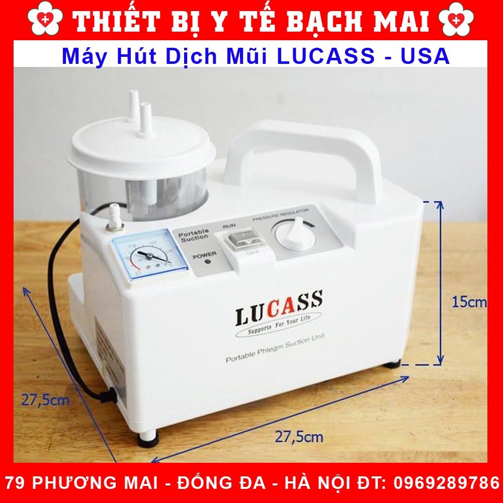 Máy Hút Dịch 1 Bình Yuwell 7E-A, Lucass SS-6A [Chính Hãng, Bảo Hành 02 Năm]