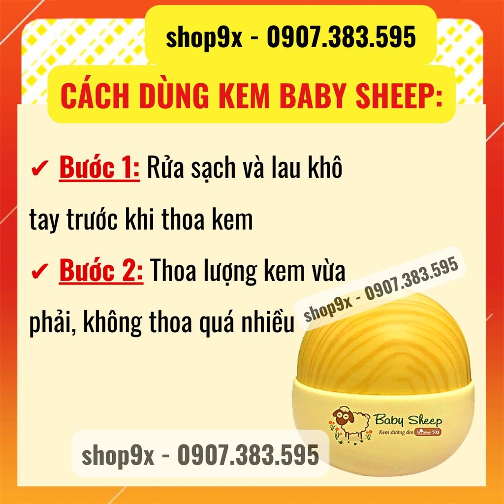 (+Quà) Kem Dưỡng Ẩm Cho Bé Baby Sheep I’m Nature 50gr