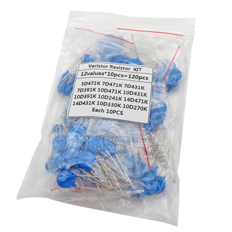 Set 100 Điện Trở 12 Giá Trị * 10 Điện Trở 5D471K 7D471K 7D431K 7D391K 10D471K 10D431K 10D391K 14D471K 14D431K 10D241K