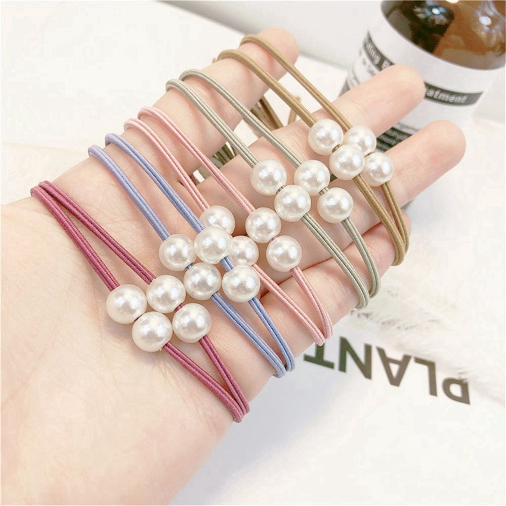 Dây buộc tóc nữ đính ngọc thời trang COD