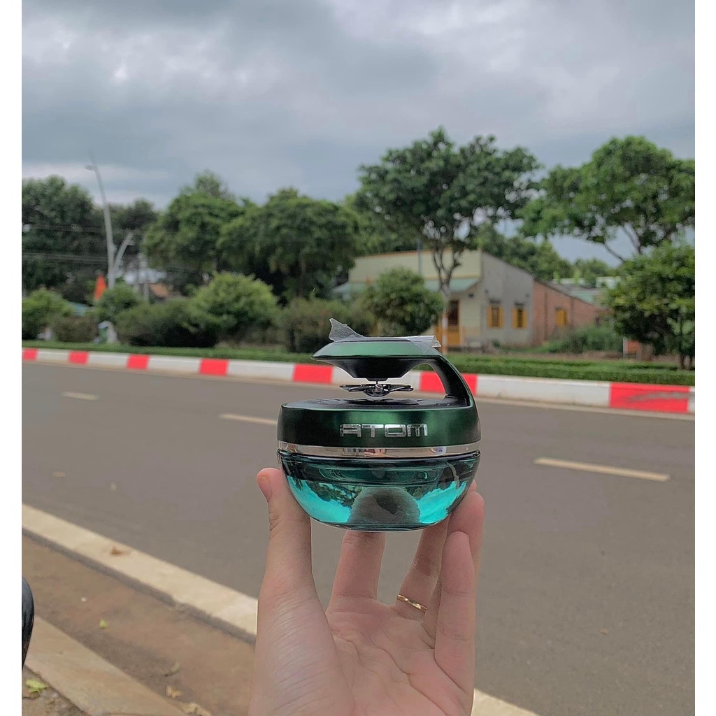 Nước hoa ô tô chính hãng Atom mùi thơm cao cấp xoay bằng năng lượng mặt trời đặt taplo xe hơi - Mộc Lan Phụ Kiện Xế Yêu