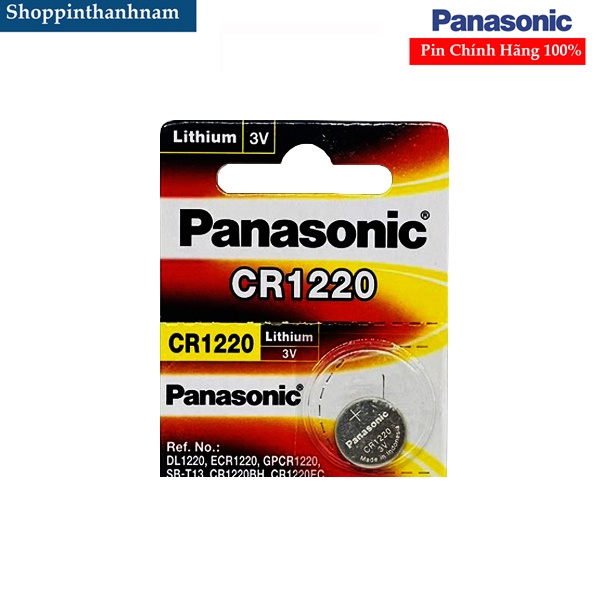 1 Viên Pin CR1220 Panasonic Lithium 3V Chính Hãng