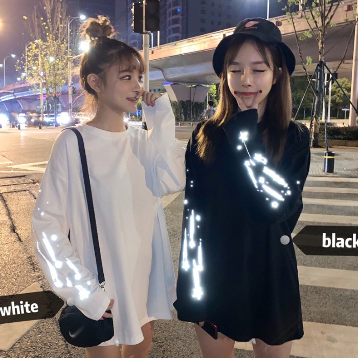 [ HÀNG Xả Sốc] Áo thun cotton đông phản quang hàng Quảng Châu cao cấp