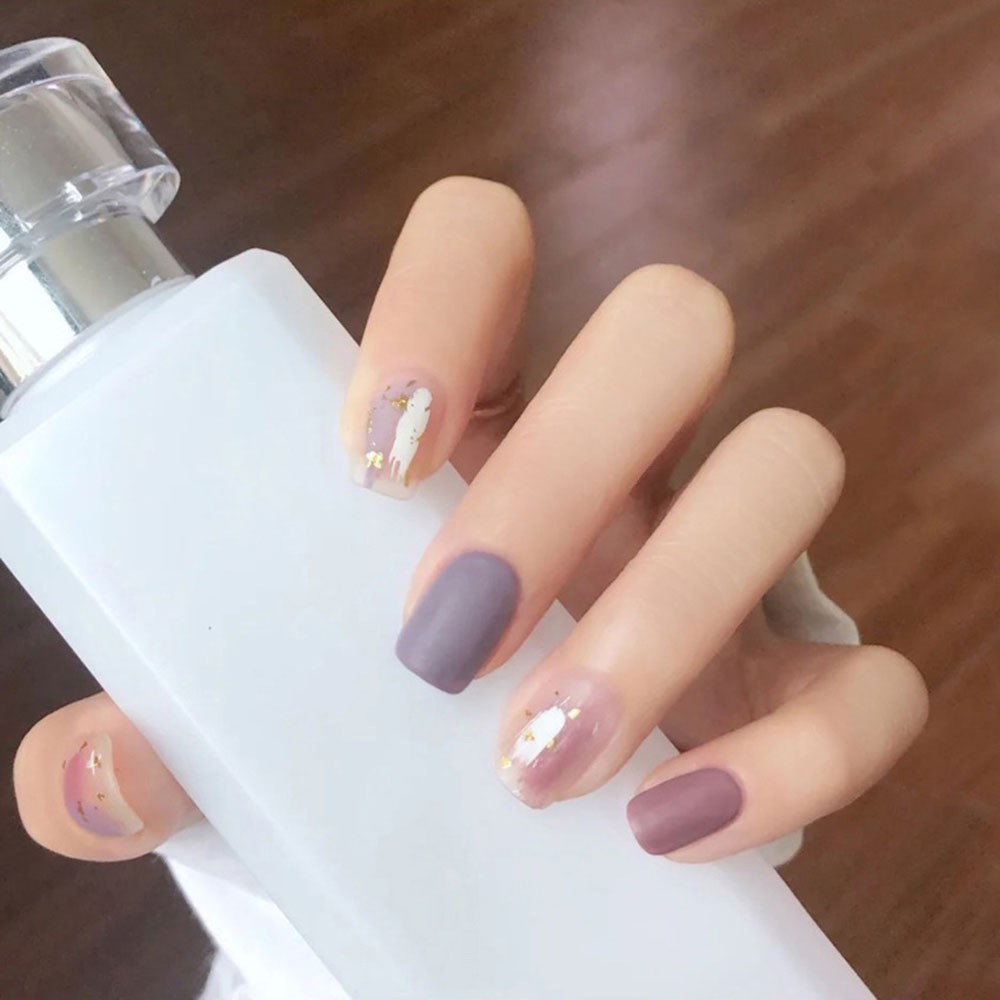 [Hàng mới về] Set 24 móng tay giả thiết kế phong cách hợp thời trang
