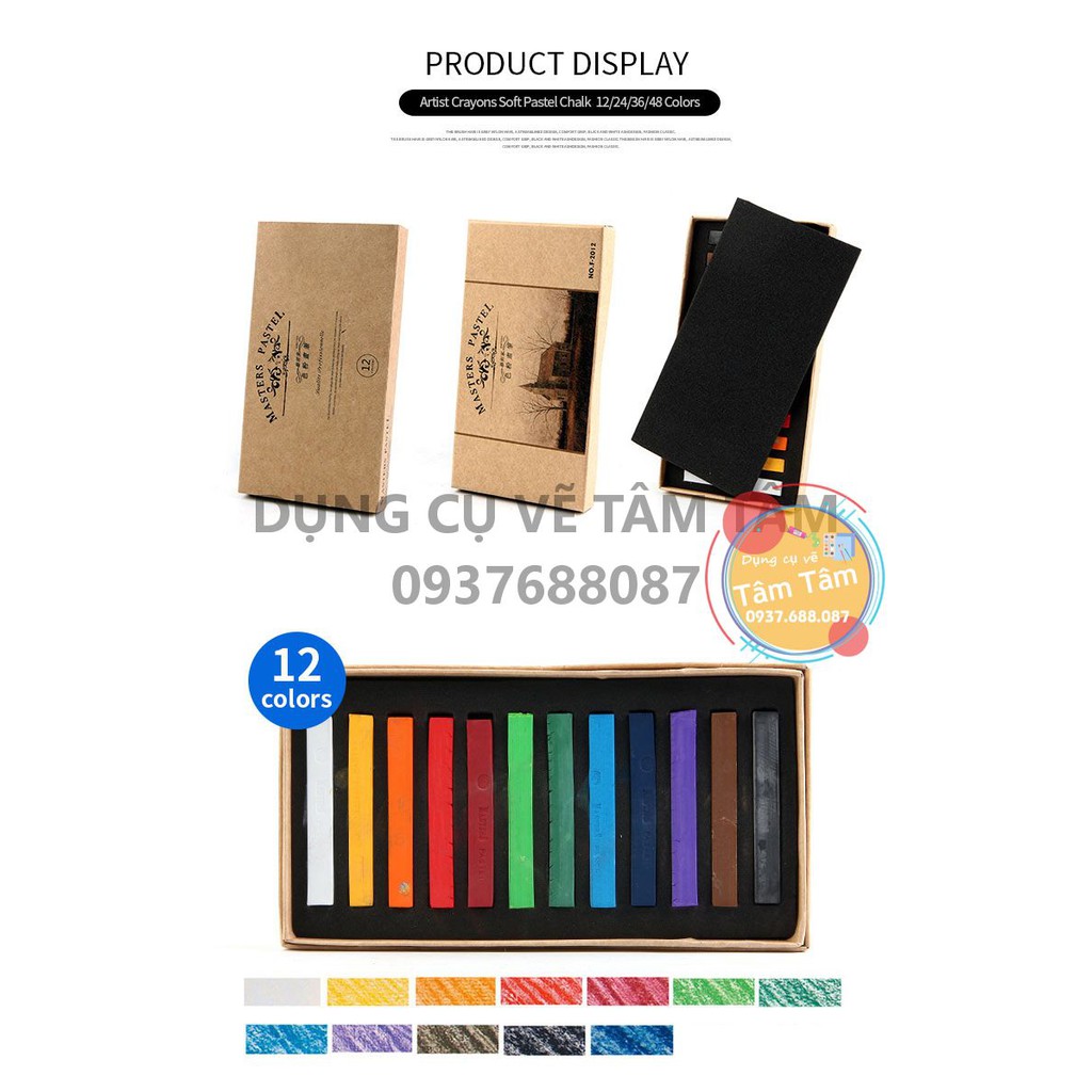 [ TÂM TÂM ]-Phấn tiên Maries, Maries Master Pastel, phấn tiên 12 màu (Tô màu)-