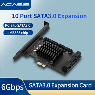 Acasis card Mở Rộng pcie sata card Sang 5 Cổng 6 gbps Pci-E Sang sata 3.0 Mềm raid Có Hệ Thống Khởi Động Sd / hdd, Ổ Cứng hdd jmb585 chip