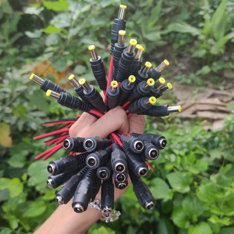 Jack nguồn DC 5,5x2,1mm có sẵn dây, giắc nguồn 5.5x2.1mm có dây