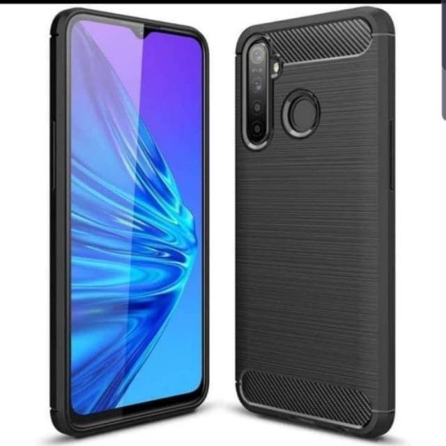 Ipaky Ốp Điện Thoại Dẻo Sợi Carbon Mỏng Cho Realme 5i Case / Realme C3 / Realme 5 Pro / Realme 5