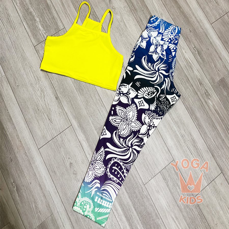 Áo 2 dây tập Yoga cho bé yêu | Áo 2 dây tập Yoga các màu trẻ em