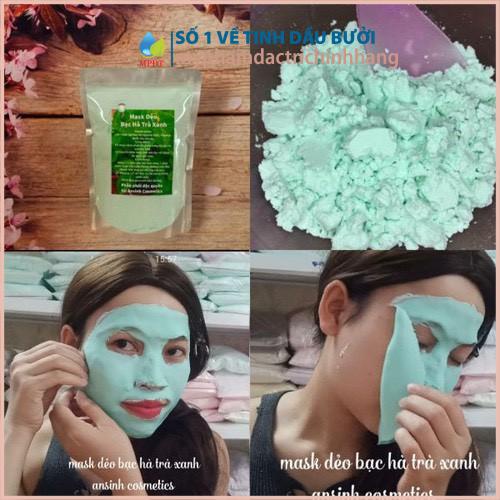 Mặt nạ mask bạc hà giúp trắng da, loại bỏ sắc tố, chống lão hóa, loại bỏ nếp nhăn