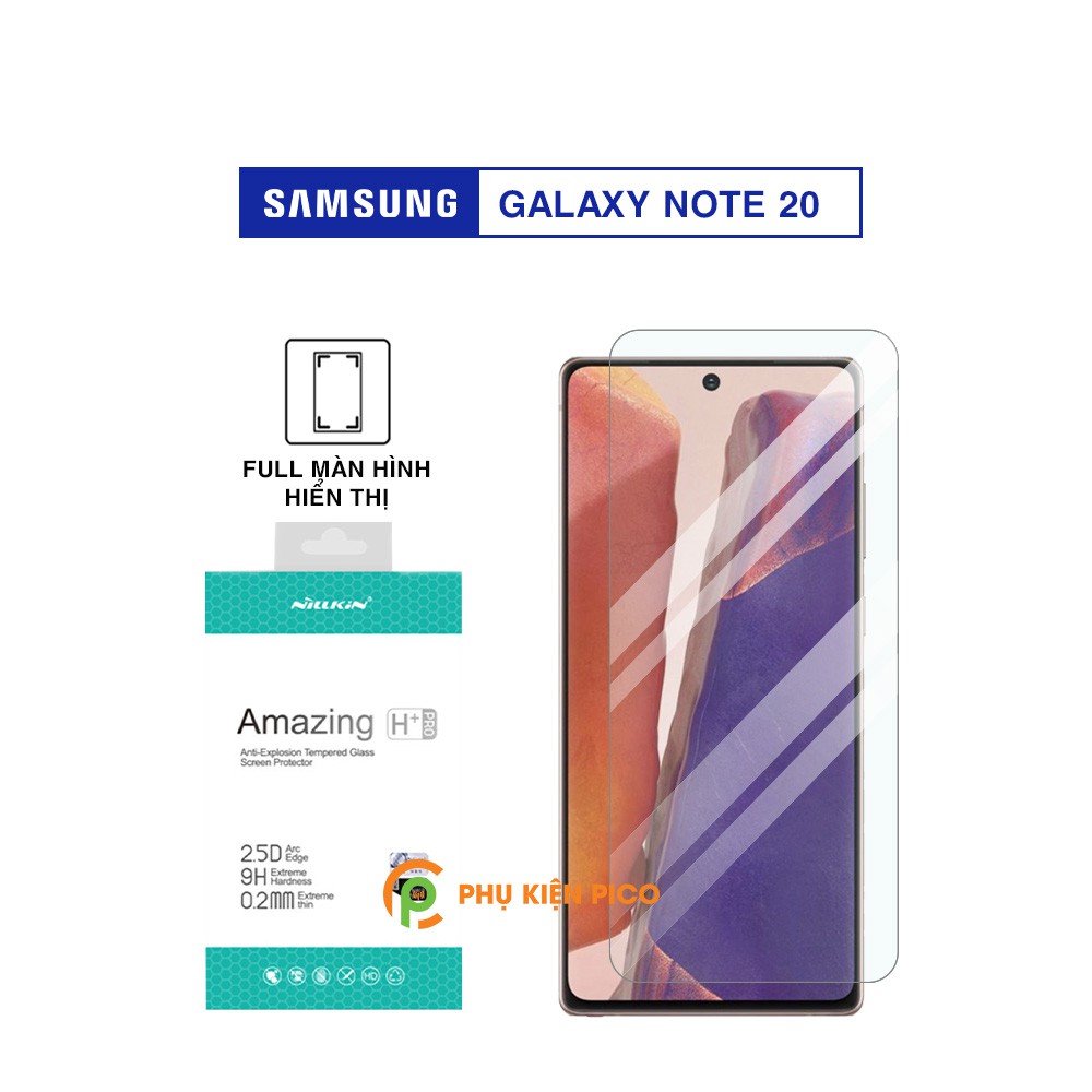 Kính cường lực Samsung Galaxy Note 20 full màn hình hiển thị chính hãng Nillkin Amazing H+ Pro trong suốt