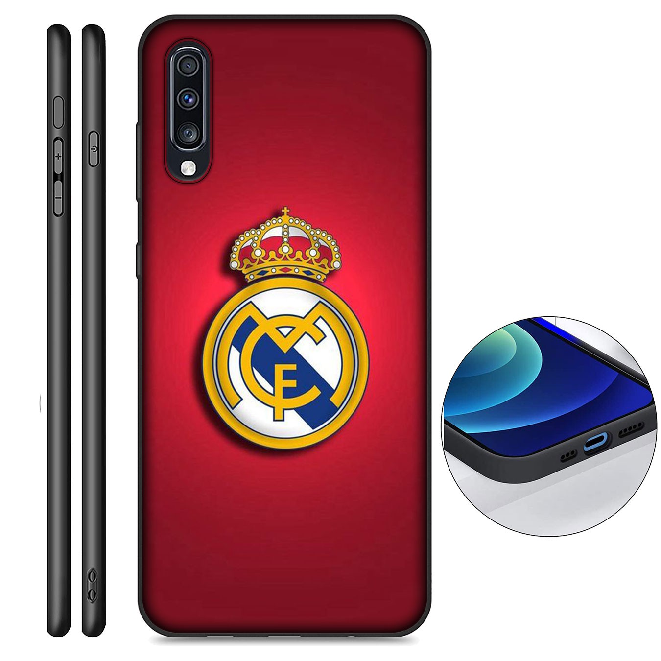 Ốp điện thoại silicon hình logo CLB Real Madrid cho Samsung Galaxy A11 A31 A10 A20 A30 A50 A10S A20S A30S A50S A71 A51