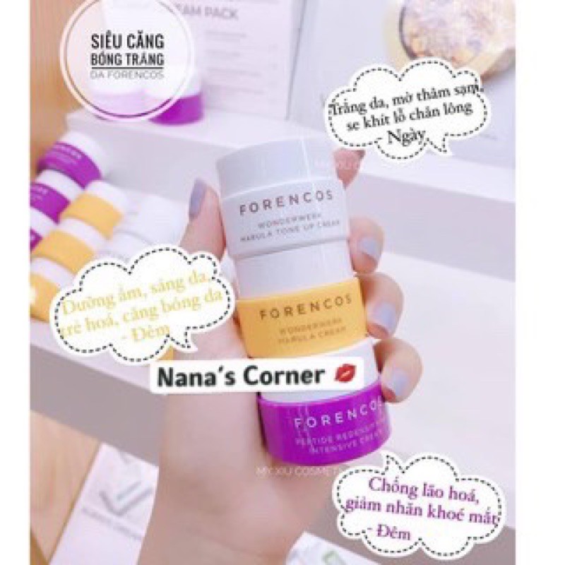 Kem Dưỡng Trắng Da Chống Lão Hóa Forencos Hàn Quốc Size Mini 10ml