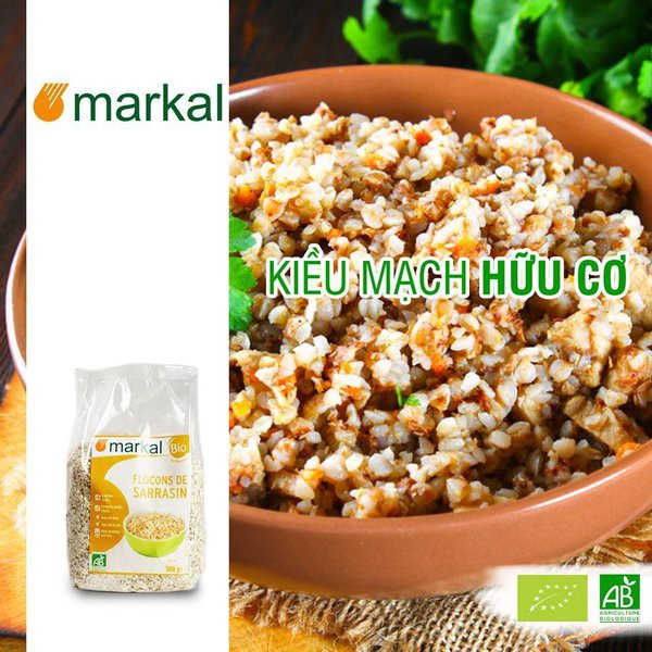 Kiều mạch cán dẹp hữu cơ Markal 500g