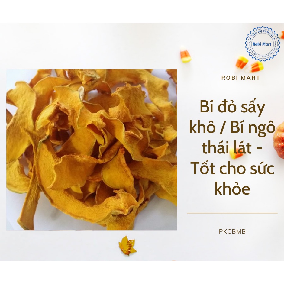 Bí đỏ sấy khô / Bí ngô thái lát - Tốt cho sức khỏe