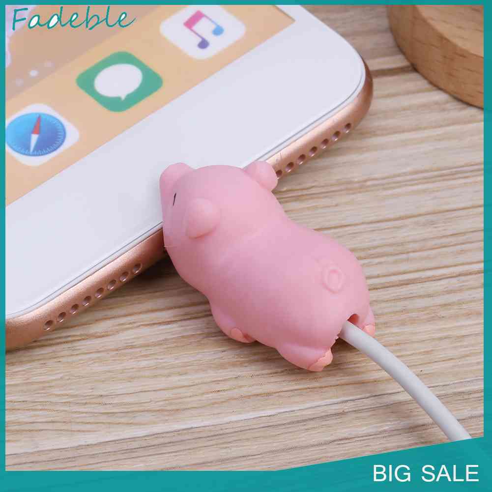 Phụ Kiện Bảo Vệ Dây Cáp Sạc USB Hình Thú Đáng Yêu Bằng Nhựa PVC