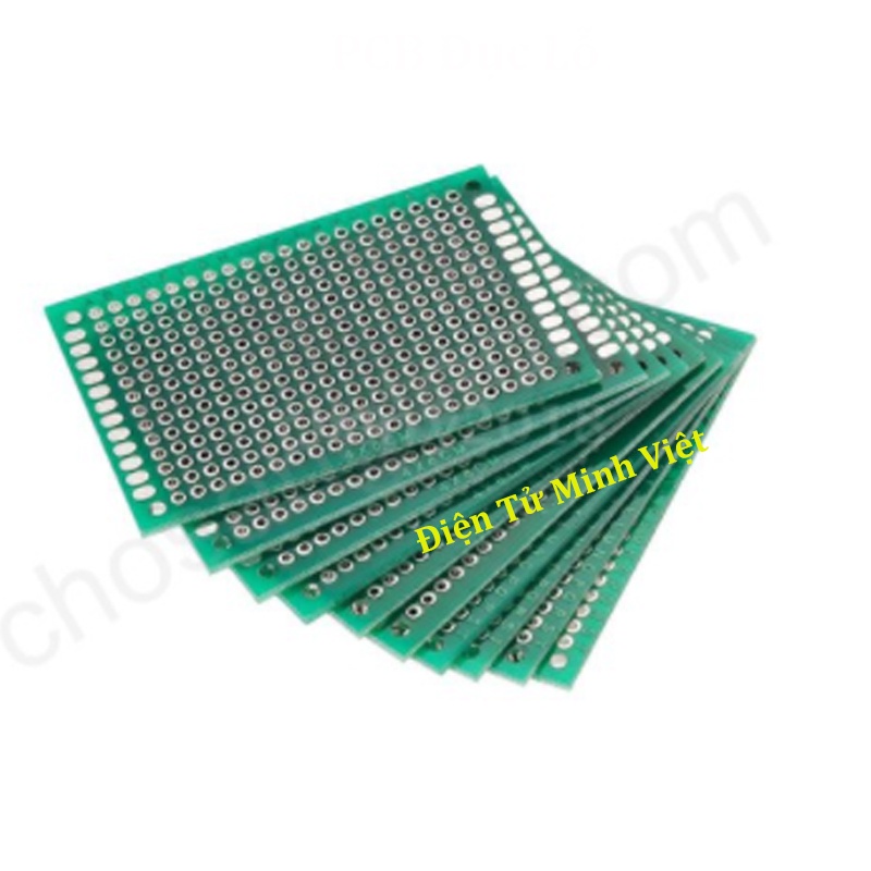 PCB 5x7cm Loại Tốt Phủ Xanh ( PCB Đục Lỗ )
