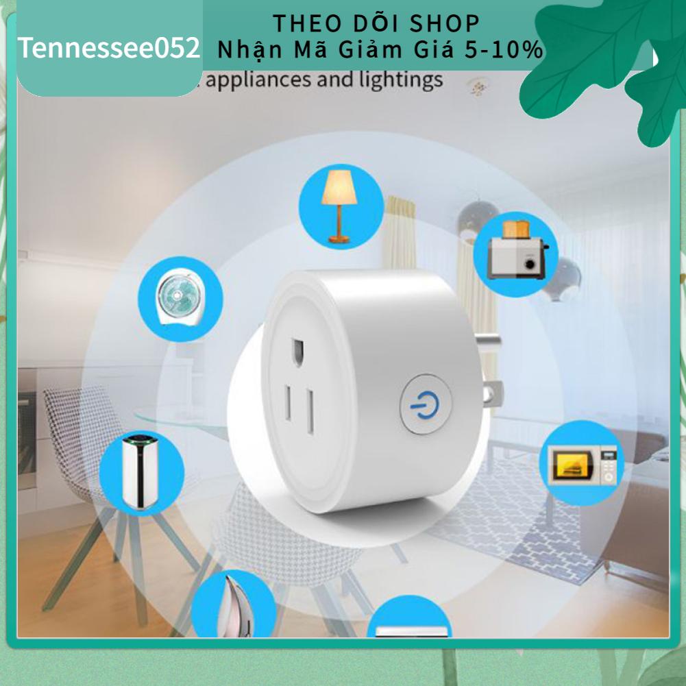 Tennessee052 Ổ cắm đo sáng thông minh Điều khiển bằng giọng nói từ xa Phích 10A Kết nối trực tiếp Wifi