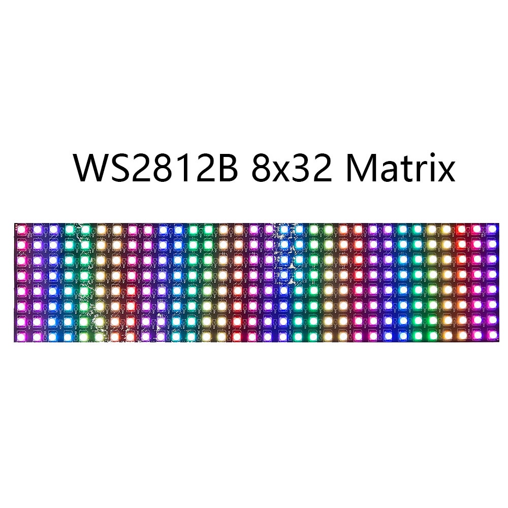 Bảng Điều Khiển Đèn LED Thông Minh WS2812 8x32 16x16 WS2812B WS2812B