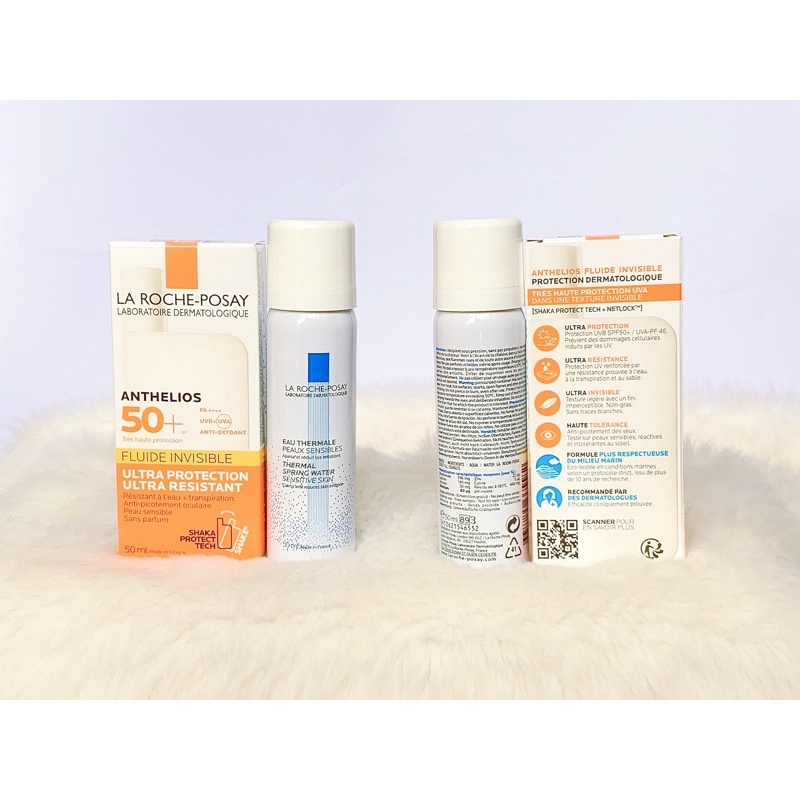 Set kem chống nắng La roche posay shaka kèm xịt khoáng