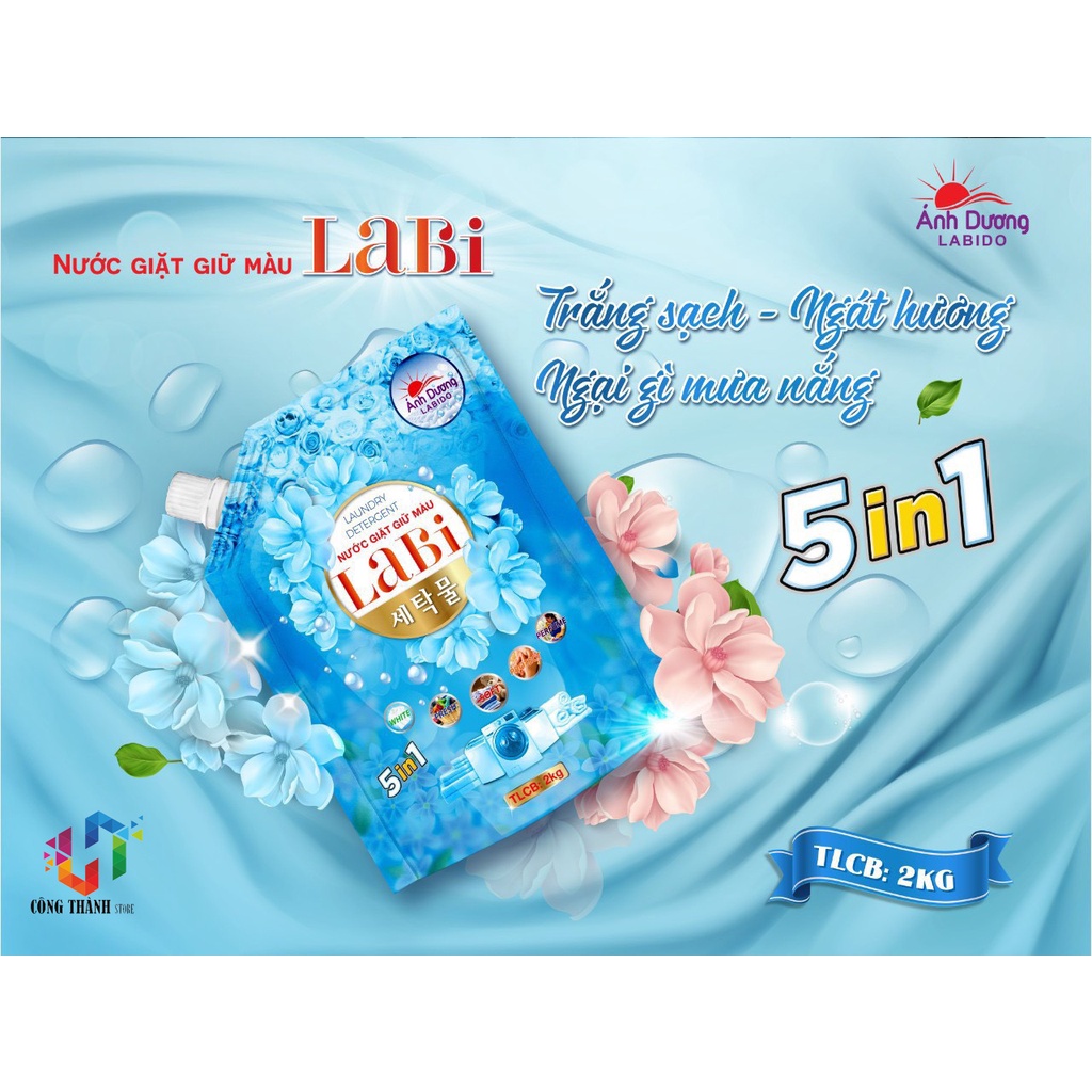 NƯỚC GIẶT XẢ LABIDO CÔNG NGHỆ NHẬT BẢN, DẠNG TÚI TIỆN LỢI, THƠM NGÁT & MỀM VẢI.