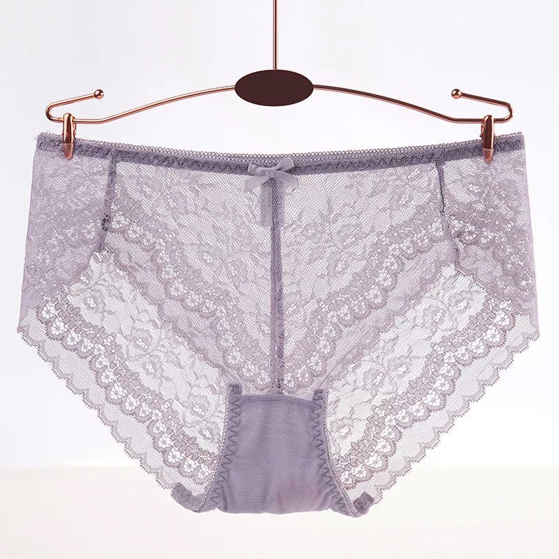 Quần Lót Ren - Quần Lót Nữ Ren Thêu Hoạ Tiết Lá Quyến Rũ Sexy DAN STORE MÃ 8003