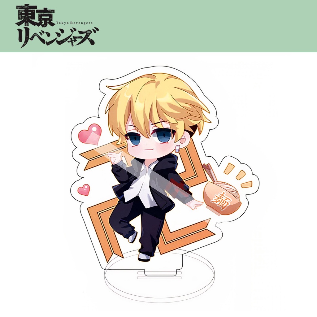 Mô Hình Standee Anime Tokyo Revengers Nhân vật chibi MIKEY DRAKEN Chất liệu Acrylic trang trí góc học tập bàn làm việc
