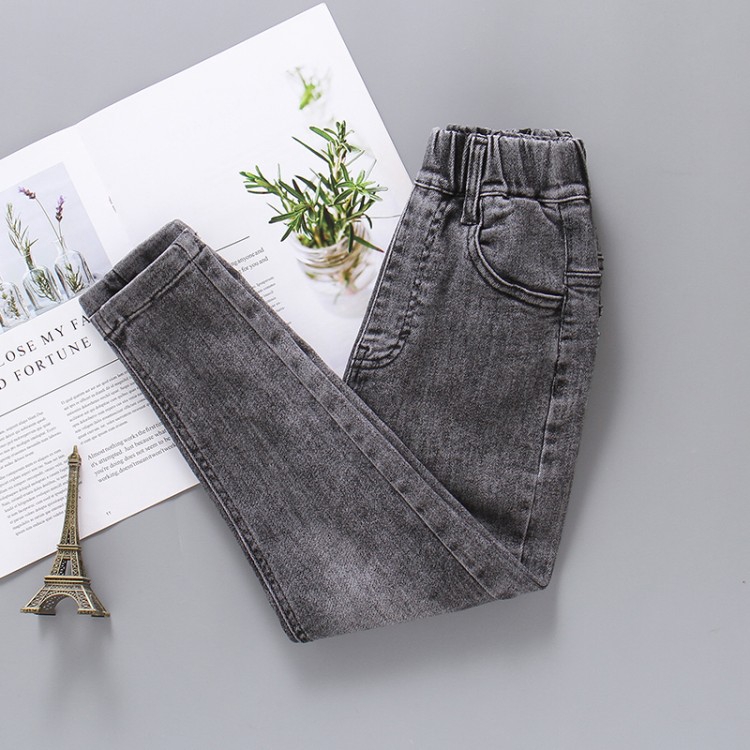 Quần Jeans Dài Thời Trang Cho Bé