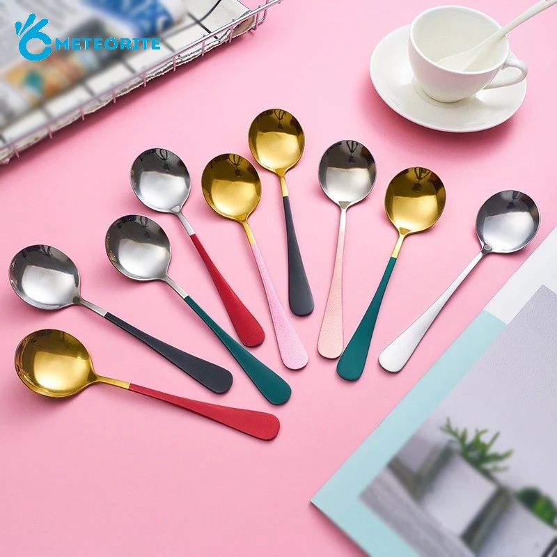 Muỗng Cà Phê Cán Dài Bằng Thép Không Gỉ 304