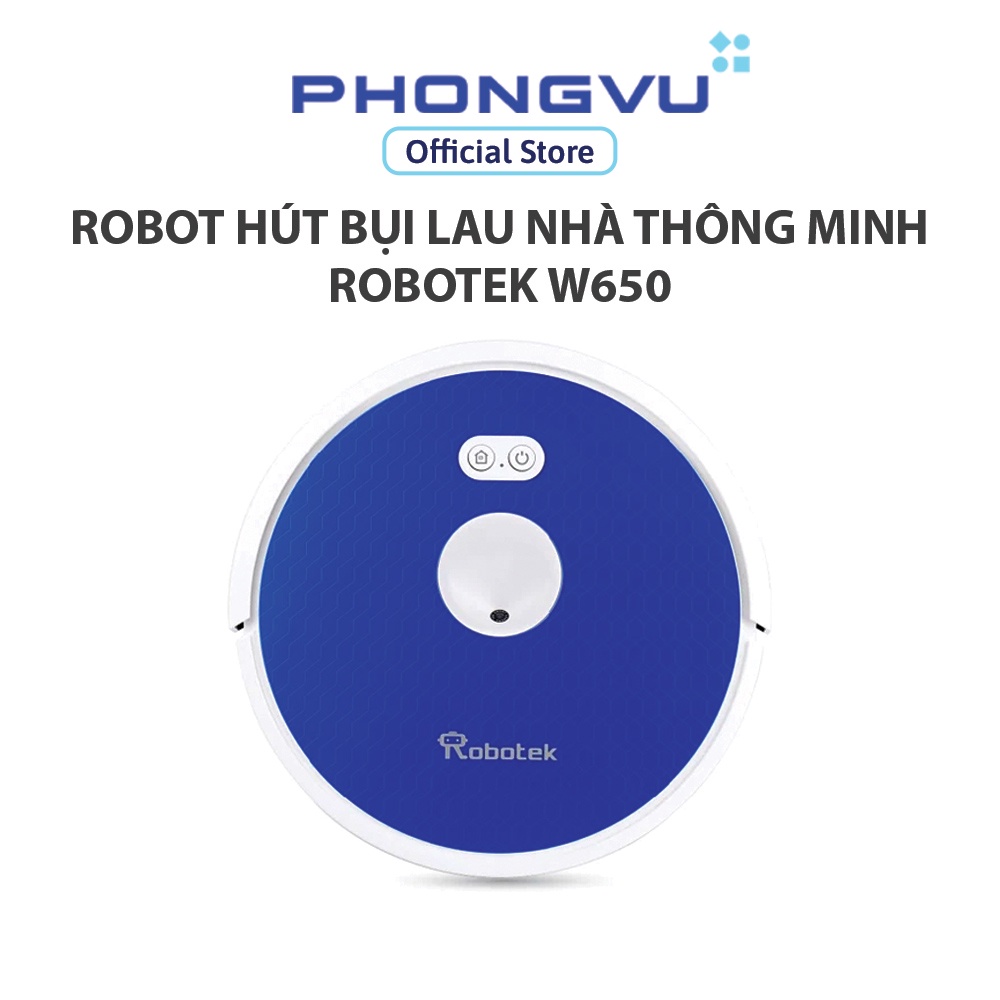 (Cons) Robot hút bụi lau nhà thông minh Robotek W650 - Bảo hành 18 tháng