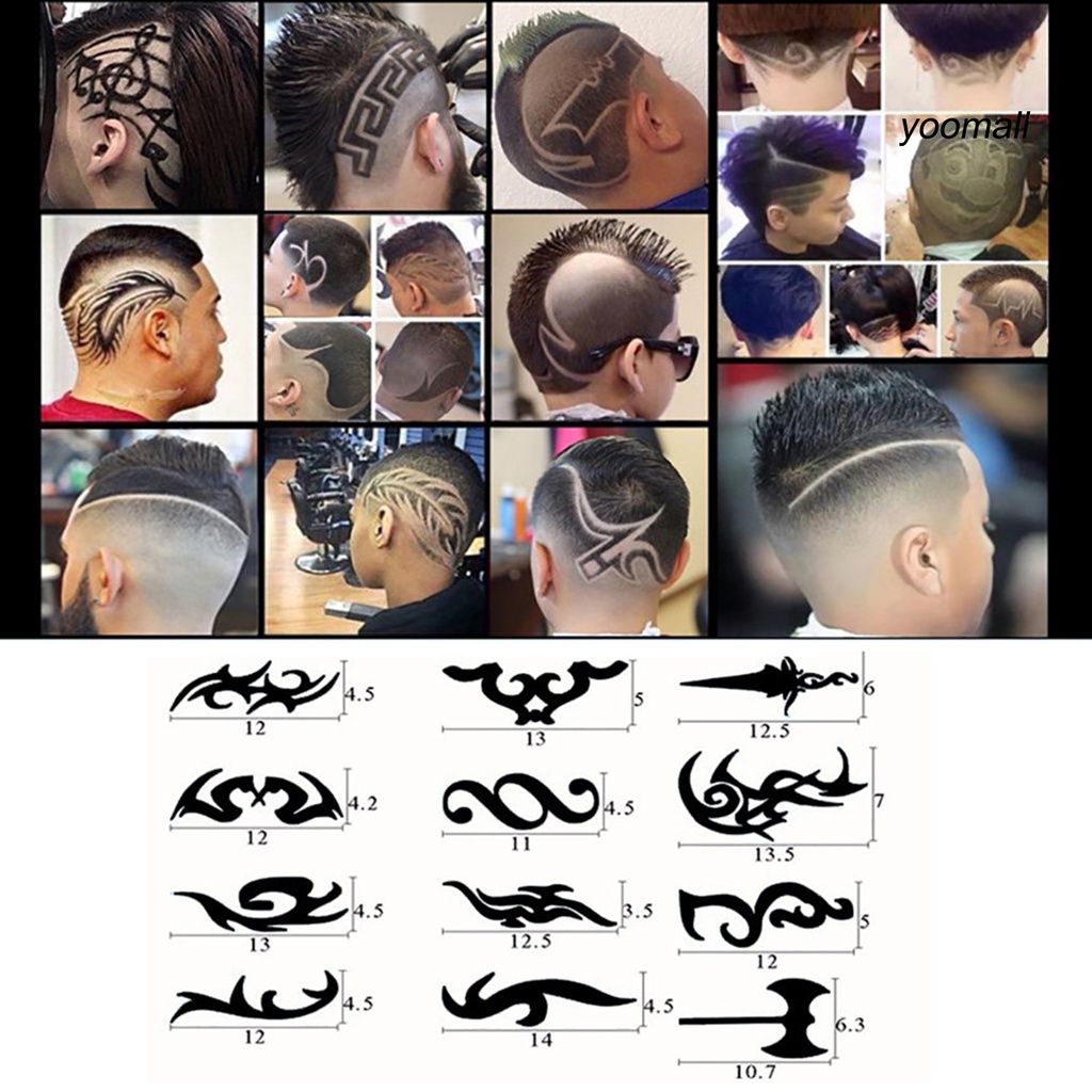 [Hàng mới về] Khuôn nhựa cắt tạo kiểu tóc tái sử dụng được tiện lợi