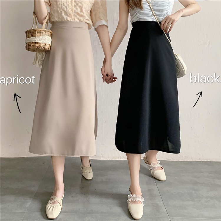 Chân váy chữ A dáng dài lưng cao dễ phối đồ thời trang cho nữ | BigBuy360 - bigbuy360.vn