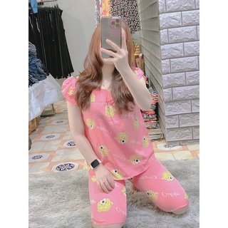 bộ lửng mặc nhà chất lụa hàn