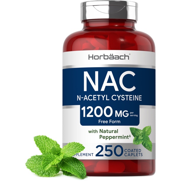 Horbaach NAC N-Acetyl-Cysteine 1200mg - Viên uống giải độc gan, chống oxy hóa và tăng cường miễn dịch 250 viên