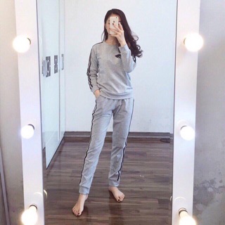 Bộ mặc nhà nỉ da cá