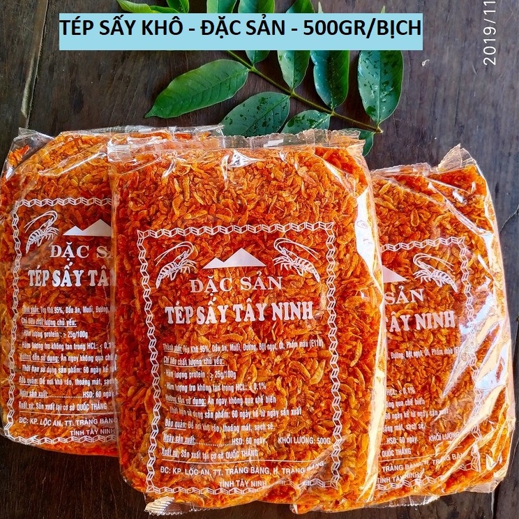 500GR/BỊCH TÉP SẤY KHÔ GIÒN ĂN LIỀN - MÓN NGON GIA VỊ - HÀNG CHÍNH HÃNG