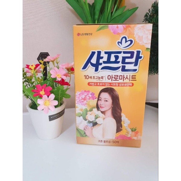 Giấy thơm quần áo 50 miếng Hàn Quốc Chính Hãng