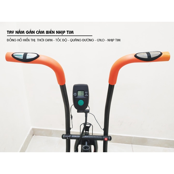 Xe Đạp Tập Thể Dục Tại Chỗ, Xe Đạp Thể Thao GYM MOFIT MO 2060 Tính Năng Cản Lực, Đồng Hồ Điện Tử - Bảo Hành 12 Tháng