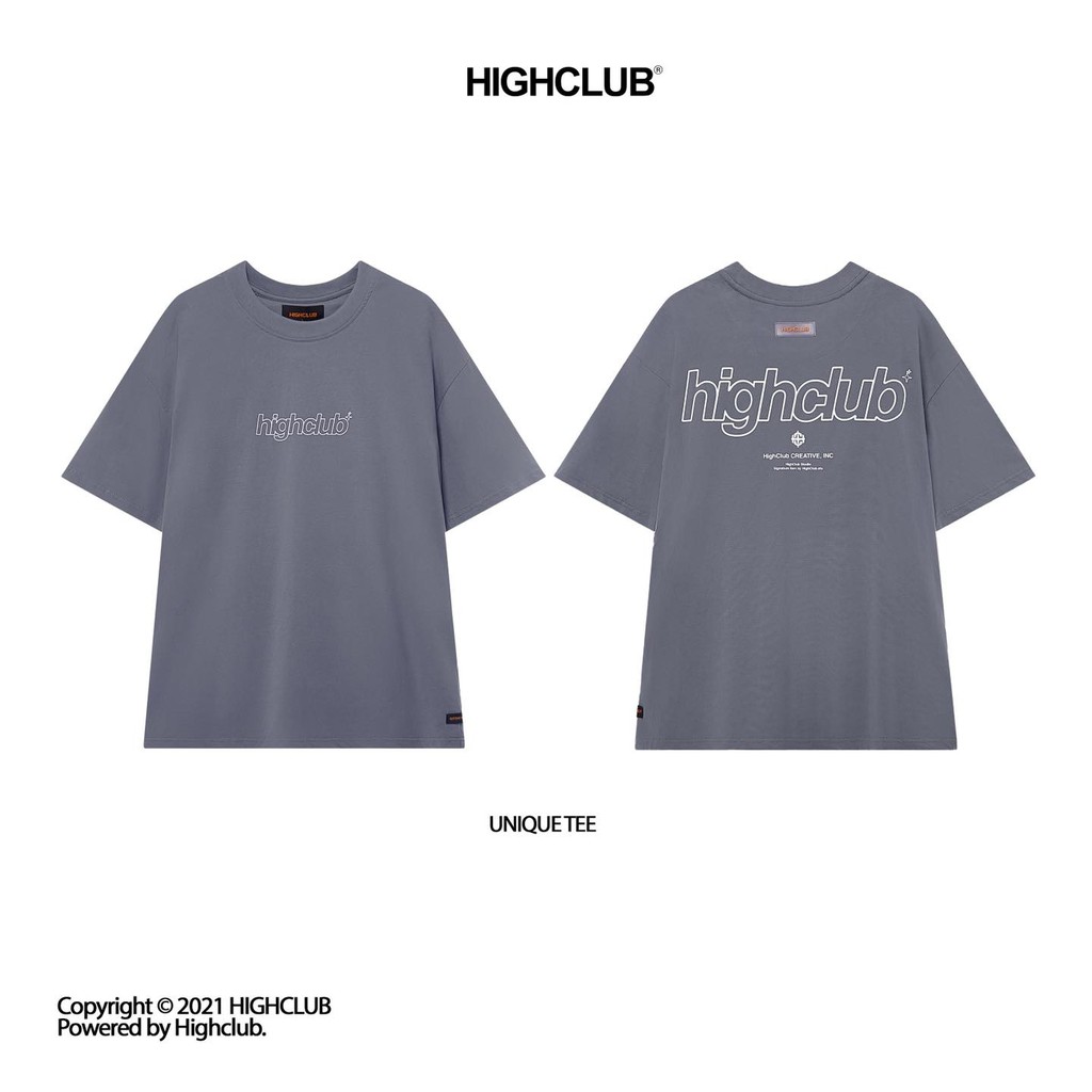 Áo thun Highclub Basic Unique Tee - Black/White/Grey/Green | BigBuy360 - bigbuy360.vn