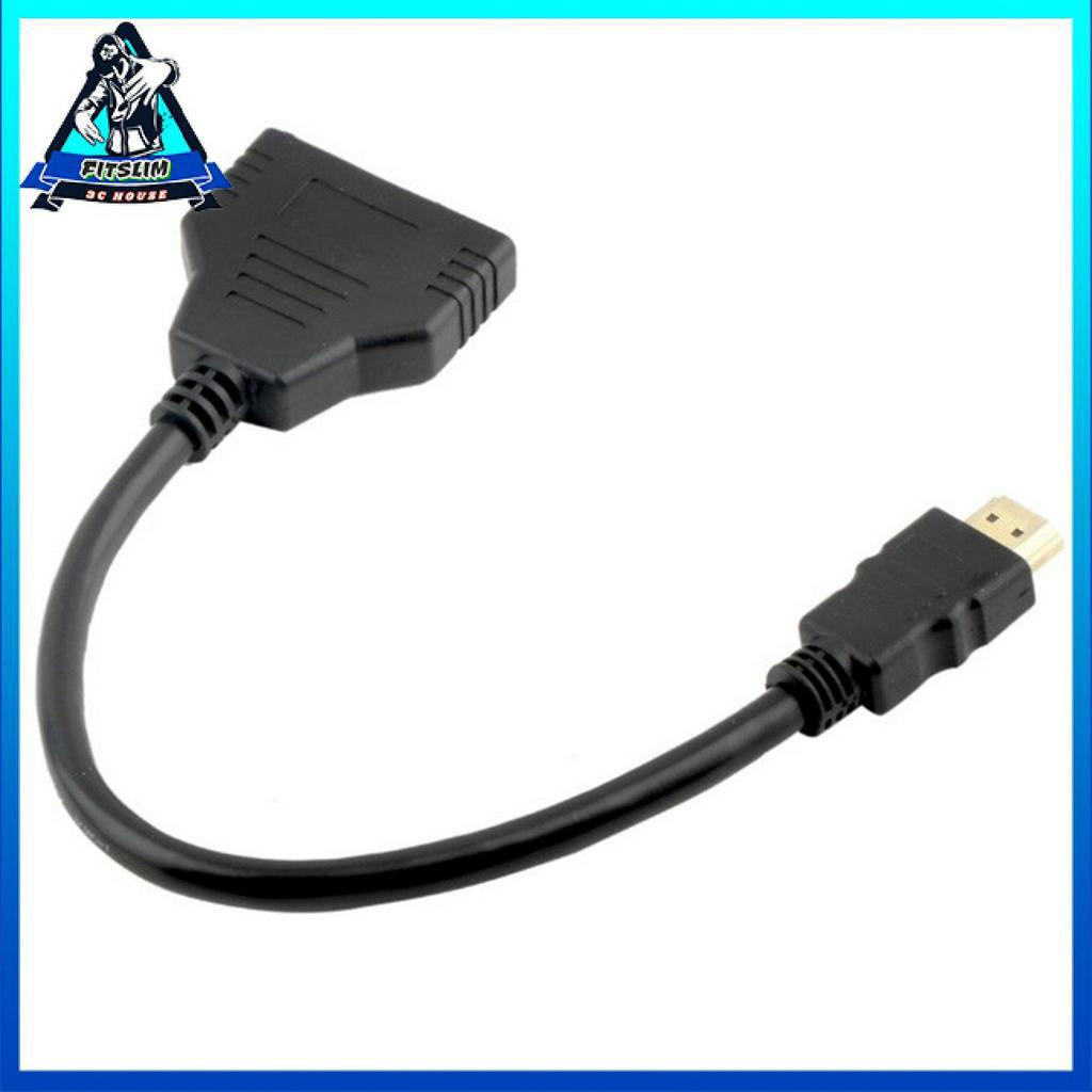 Dây cáp chuyển đổi đầu cắm HDMI 1.4B sang 2 cổng HUB HDMI