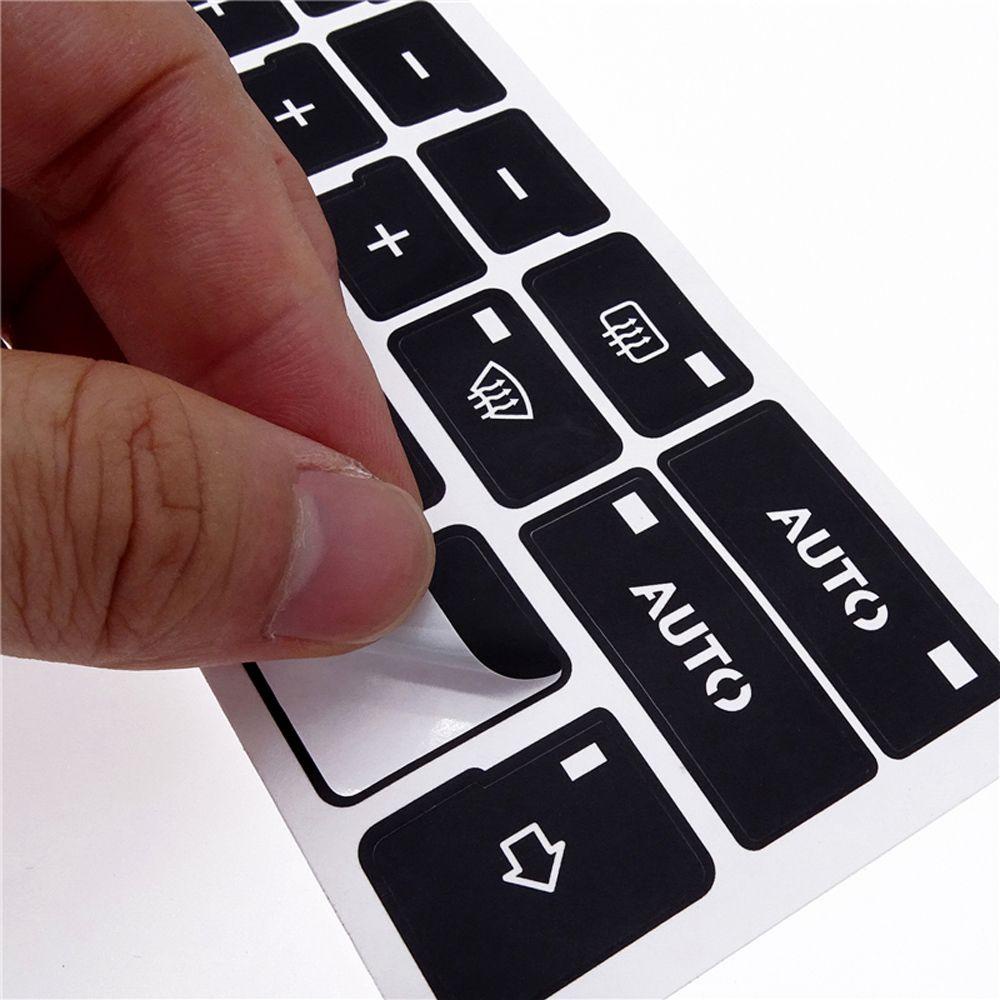 1 Miếng Dán Nút Điều Khiển Điều Hòa Xe Hơi AC Màu Đen